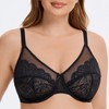 MELENECA Women's Minimiser Bra for Large Bust Underwired Bra Large