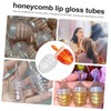 Ipetboom 10pcs Honeycomb Lip Gloss Tubes Empty Lip Balm Containers