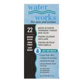Water Works Waterworks Powder Hair Color #22 Brown Black, 21 Oz (Pack of 3)