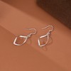 SLUYNZ Solid 925 Sterling Silver Hollow Curve Earrings Hanging for