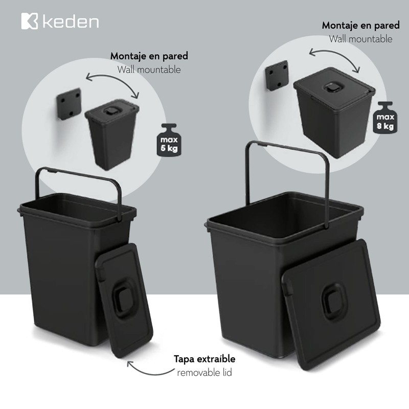 KEDEN 23L recycling system bin.