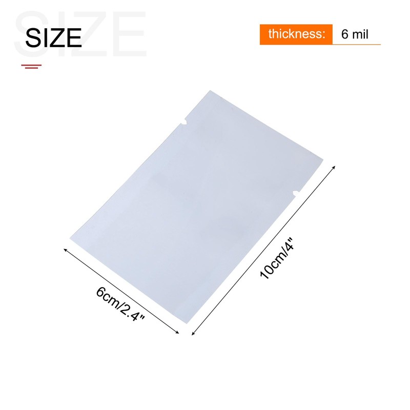 sourcing map Anti Static Bags Shielding Bag 100pcs 2.4x4inch(6x10cm) Open