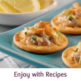 Toasteds Crackers, Toasted Crackers, Party Snacks, Buttercrisp, 8oz Box (1 Box)