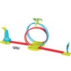 Hot Wheels Action Pista de Juguete Circuito Doble Loop Neón