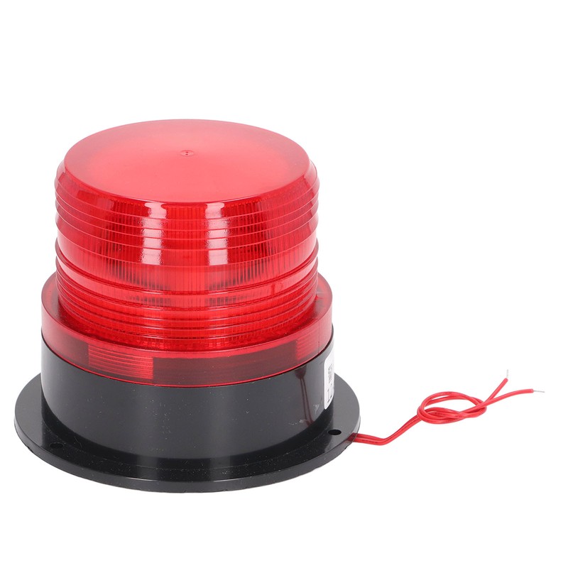 Round Red Warning Light Industrial Emergency LED Rotating Strobe Beacon