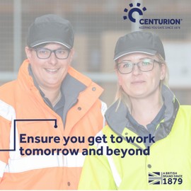 Centurion Safety Products – AirPro Bump Cap with Standard Peak - Baseball Cap-Style Protection for Food Industry or Light Construction – Secure Elastic Strap - Headband Size 54cm to 62cm – Navy Blue