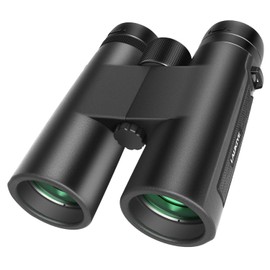 Binoculars with Clear Weak Light Vision, 12x42 Powerful Compact Professional HD Binocular with BAK4 FMC Lens for Adults Kids Bird Watching Hunting Travel Outdoor Camping
