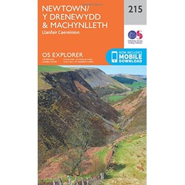 Newtown / Y Drenewydd & Machynlleth Map | Llanfair Caereinion | Ordnance Survey | OS Explorer Map 215 | Wales | Walks | Hiking | Maps | Adventure