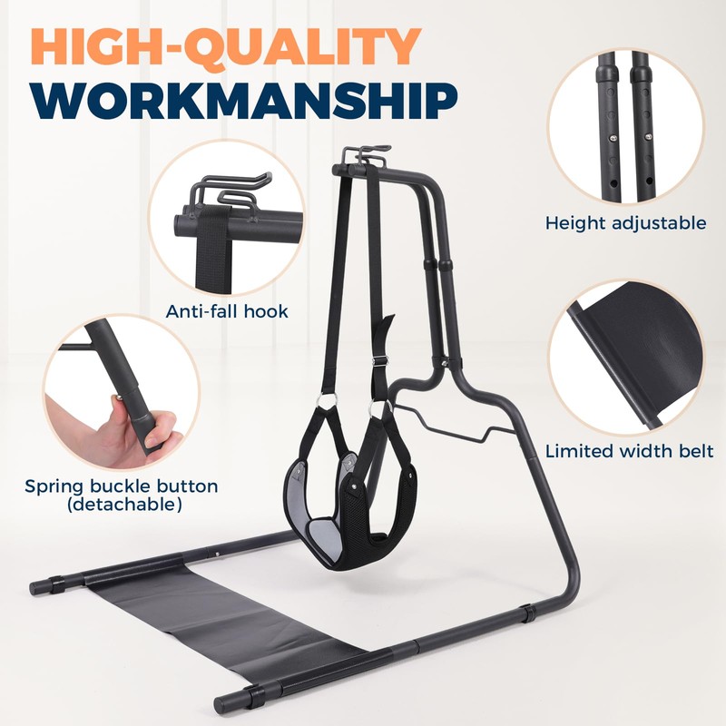 Neck Stretcher Hammock with Stand for Neck Decompression, Cervical Traction