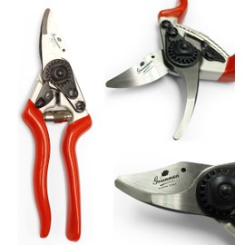 Greenman Premium Compact Pruner Secateurs Lightweight Very Sharp Bypass Action 10" 200mm