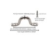 QLXHBOT M8 316 Stainless Steel Bimini Boat Top PAD Eye,
