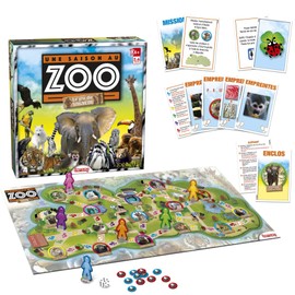 LANSAY 75029 Gesellschaftsspiel, UNE Saison AU Zoo