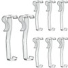 10pcs 3-1/4" Valance Clips for Faux Wood Blinds Dirsty Cover