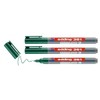 EDDING 3 x Green Whiteboard Marker Pens 361 1mm