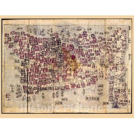 Historic 1800 Wall Map - Korean Atlas - Yjido. - Chunggukto 2 30in x 24in
