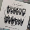 Silver Star [Handmade Nail Tip] Emily Nail - Mini Short