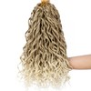 24 Inch Blonde 27/613 Short Curly Crochet Hair for Black