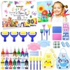 88 PCS Washable Finger Paint Set for Toddlers, 14 Colors