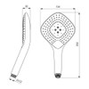 Ideal Standard Shower Head, Chrome, Evo Jet Diamond