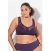 Ulla Popken Women's Relief Kelly Lace Without Underwire Cup C-e
