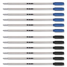 Ballpoint Pen Refills 8513 Cross Compatible 6 Blue + 6 Black Ink