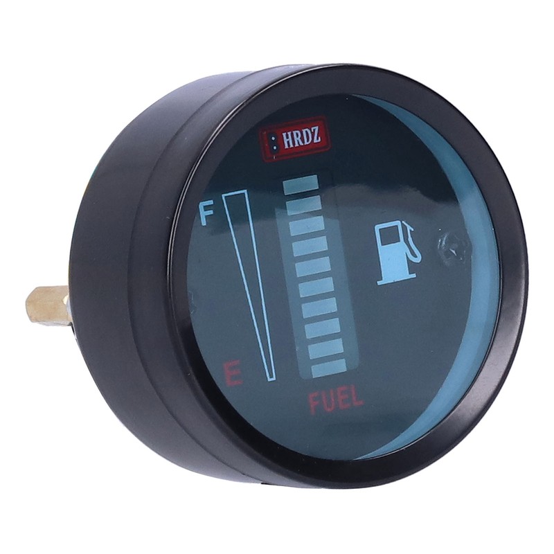 LED Fuel Meter Gauge Indicator 52mm Dia 12V Adjustable Resistance