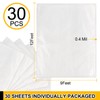 30 Pack Plastic Drop Cloth, 9x12 Ft Plastic Sheeting for