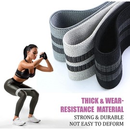 Resistance Bands, Fabric Resistance Bands for Glutes, Booty Bands for Women and Men, Workout Bands for Working Out Legs, Butt, Glute- Stretch Gym Fitness Bands, Workout Equipment, Workout Bands.
