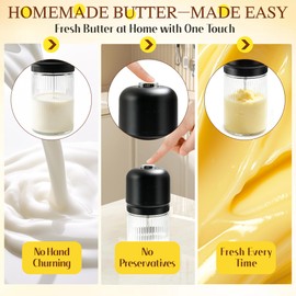 Electric Butter Churn, One-Touch Butter Maker for Homemade Fresh Butter