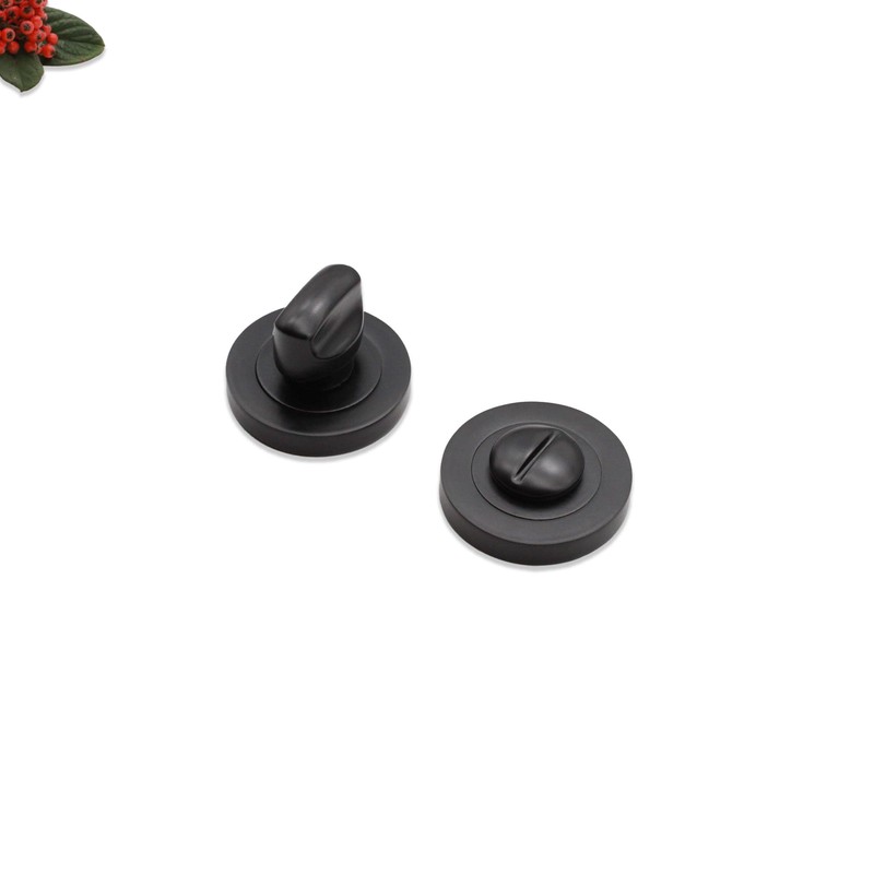 Vintage Oval/Euro Style Keyhole/Bathroom Thumb Turn & Cover Escutcheon Set