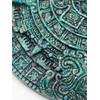 Generico 5.0In Green Malachite Ground Stone Maya Aztec Calendar God
