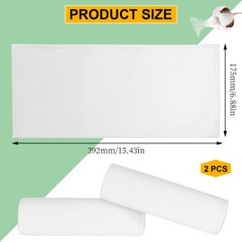 Pack of 2 Organic Cotton Flannel for Castor Oil Pack, Castor Oil Pack Wrap, Soft Castor Oil Cloth, Castor Oil Pack Highly Absorbent, Creates a Heat Compress for Abdomen, Neck, Back