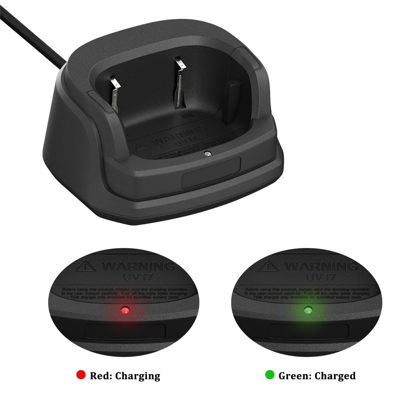 BAOFENG UV-17R Charger Desktop with Indicator Light for Two Way