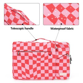 laptop case (3018-Pink Checker, 15-15.6 inch)