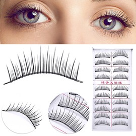 Yuyte 20 unidades de pestañas postizas naturales de extensión de pestañas falsas herramienta de maquillaje