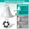 1 1/2" Pool Ladder Flange, Cast Aluminum Pool Deck Anchor