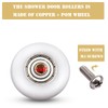 Atoplee 4 pcs Shower Door Rollers Runners Wheels - Replacement