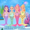 12 Pack Mermaid Dolls Pretend Playset - 6" Mini Figures