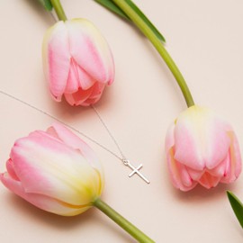 Tuscany Silver Women's Sterling Silver Cross Pendant on Chain Necklace of 46 cm/18 Inch