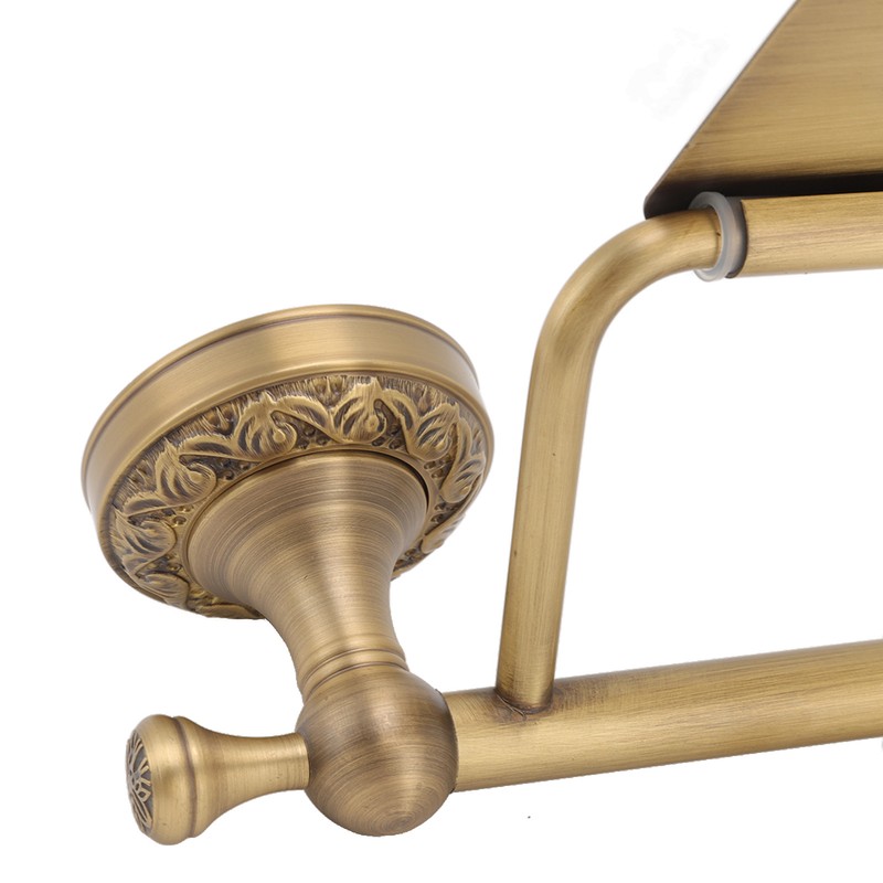 Paper Towel Holder Antique Wall Mounted Copper Stainless Steel Tissue