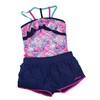 Limited Too Girls Printed UPF 50 Sun Protection Swimsuit with