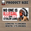 No One is Illegal On Stolen Land | Bumper Sticker