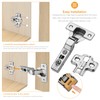 Chibery 2 PCS Half Overlay Soft Close Hinges, Clip ON