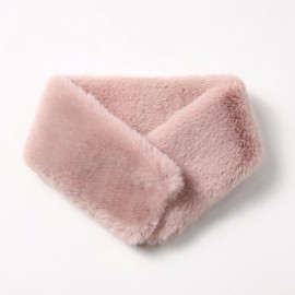 Lara 라라 자석 털 목도리-핑크 (라라 캔버스백 증정) (LALAF167) Lala Magnetic Fur Scarf - Pink (Free Lala Canvas Bag) (LALAF167)