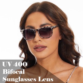 FSRTEP Bifocal Sunglasses For Women Classic Retro Reading Sunglasses 3 Pack UV400 Sun Readers Glasses With Metal Spring +2.0