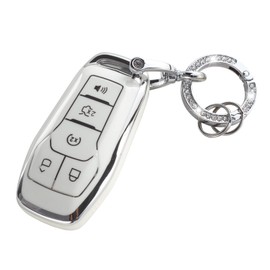 YO&YOYE for Ford Key Fob Cover, Soft TPU Key Case Protection Fit for F150 Explorer Mustang Edge Lincoln MKZ MKX MKC