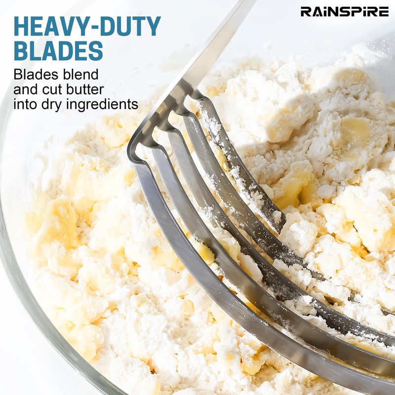 Rainspire XL Pastry Cutter For Baking, Heavy Duty Pastry Blender