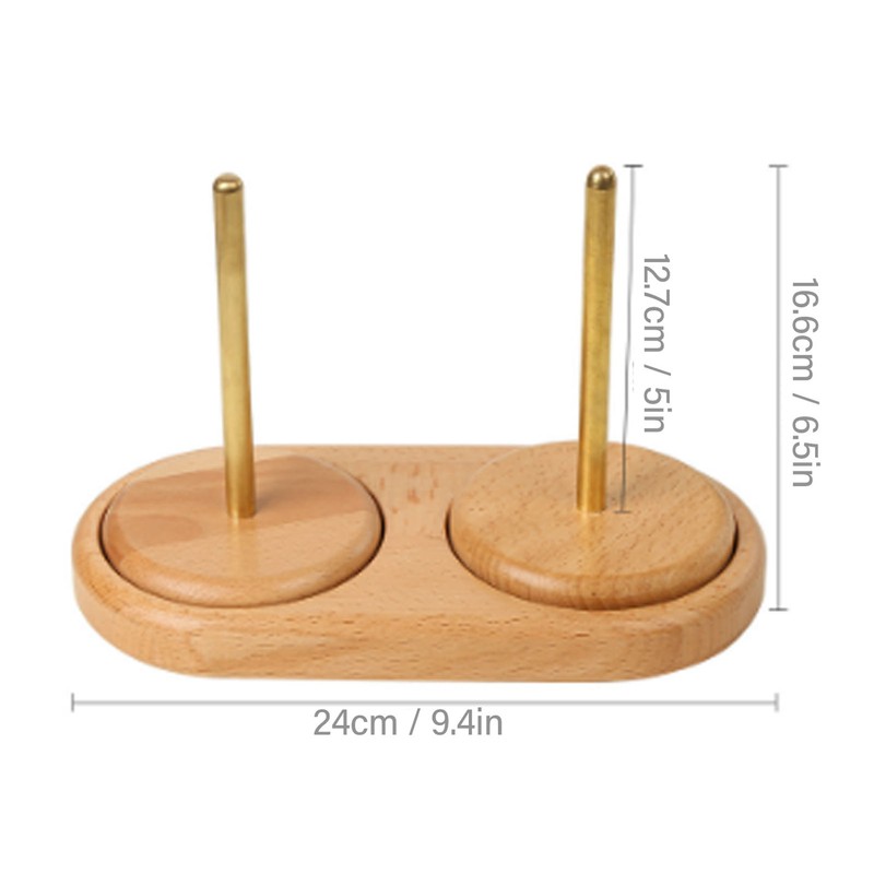 Double Yarn Holder Detachable Rotatable Large Capacity Yarn Ball Stand