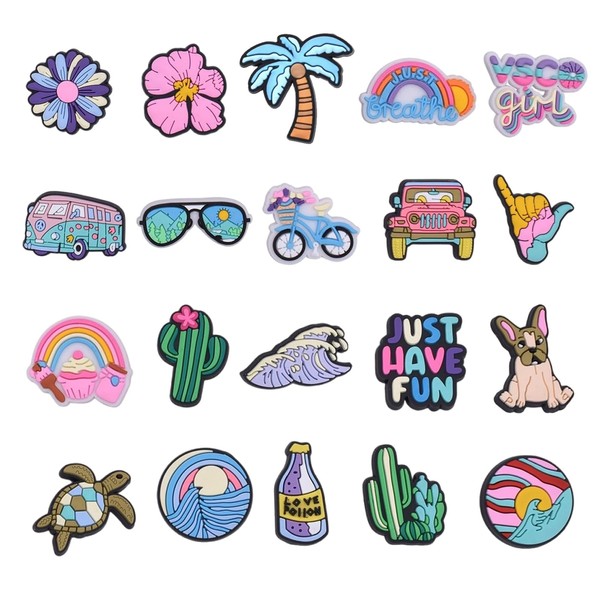 BQLYblink Pack of 18 Shoe Clips, Shoe Charms, Shoe Jewellery