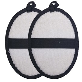 ugged Natural Shower Loofah for Men - Tough Exfoliating Body Scrubbers, Durable & Gentle Terry Towel Cloth pad for Manly Skin Care - Lufas, Luffa, Loufas Sponges